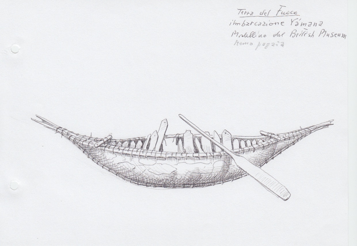 005 Terra del Fuoco - imbarcazione Yamana - modello del British Museum